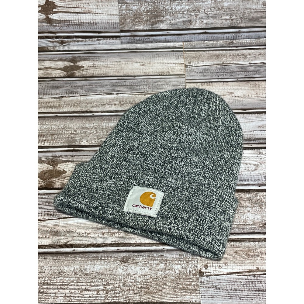 Carhartt Knit Beanie Cuffed‎ Hat Winter Warm Gray One Size